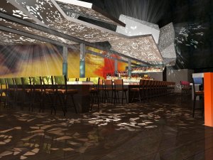 An artist rendering of the Tacos and Tequila restaurant interior hmprtt2s.jpg