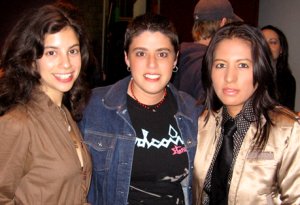 Jenna Bari, Soledad Herrada and Diana Mera at 'druthers screening