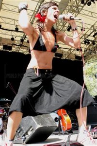 Bebe performs in Central Park at LAMC 2005