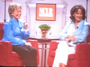 Senator Hillary Clinton and Monica Lozano