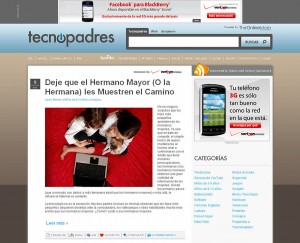 TecnoPadres.com homepage