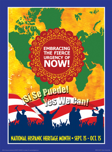 2009 Hispanic Heritage Month poster for sale at Diversity Graphics