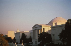 View of the West and East Buildings of the National Gallery of Art