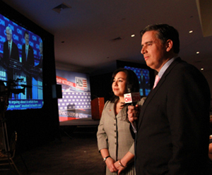 CNN en espanol news staff covering 2012 presidential debates