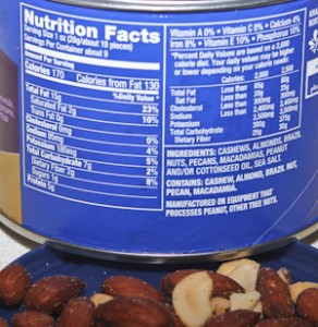 Nutrition Facts Panel