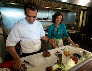 Chef Carlos Rodriguez with Margarita Martinez Chef Carlos Rodriguez with Margarita Martinez