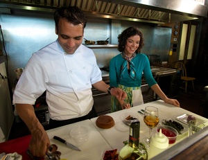 Chef Carlos Rodriguez with Margarita Martinez