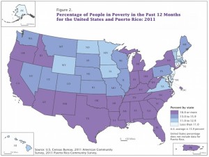 U.S. Poverty by State 2010-11
