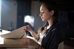  Re-enactment photo: an actress portrays Apolinaria Lorenzana, a young orphan brought into a Spanish settlement in California in 1811*