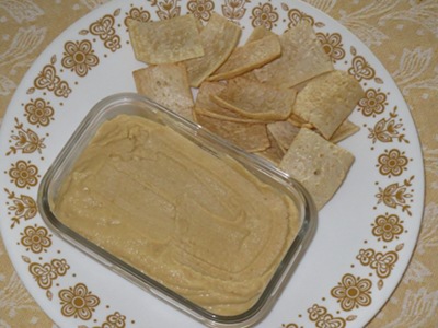 Homemade hummus